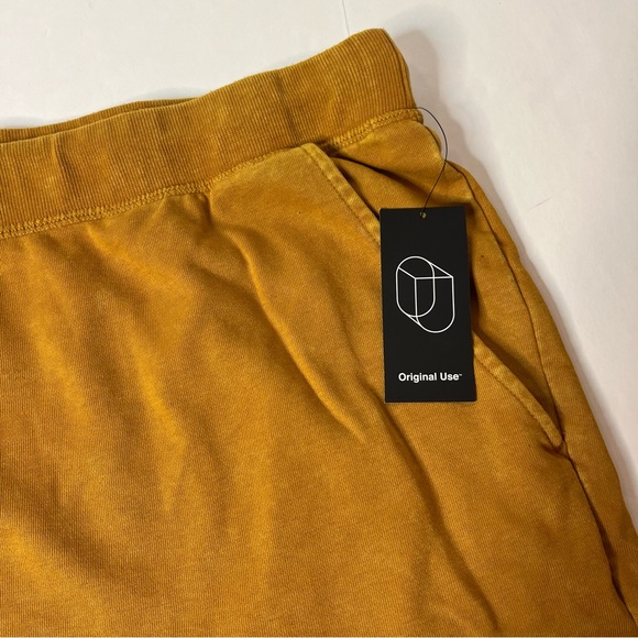 “Original Use” Men’s Knit Pull On Drawstring Shorts in Zinnea Gold.  NEW! - Picture 5 of 8